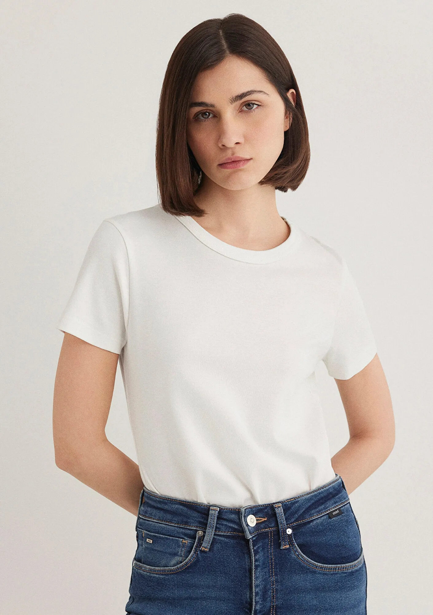 White Basic T-Shirt