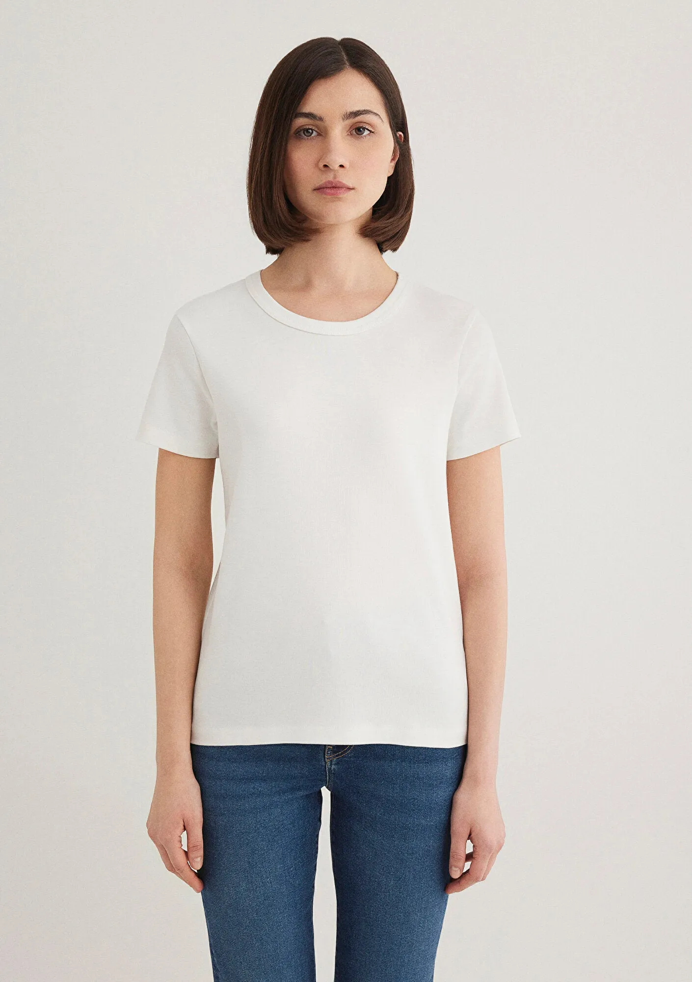 White Basic T-Shirt
