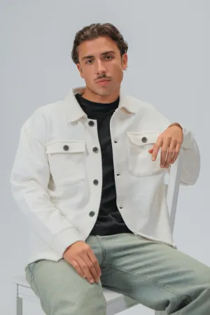 White Buttoned Jacket