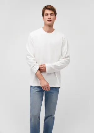 White Long Sleeve Basic T-Shirt