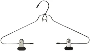 Whitmor Add-On Skirt/Blouse Hanger Set of 2 Chrome / Black