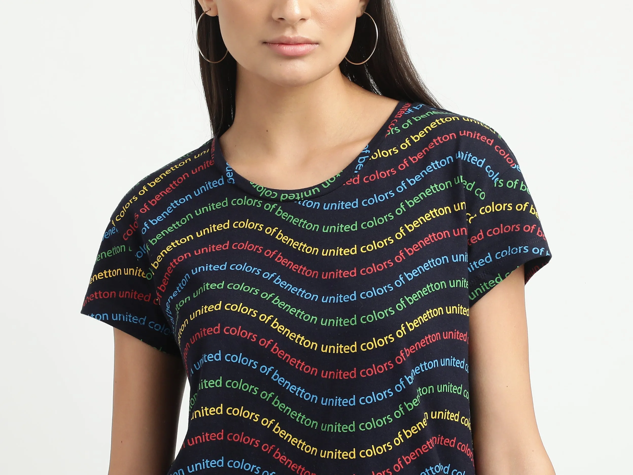 Women Printed Round Neck T-shirt