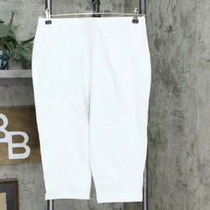 Women with Control Control 's Stretch Knit Pedal Pusher Pants White Large