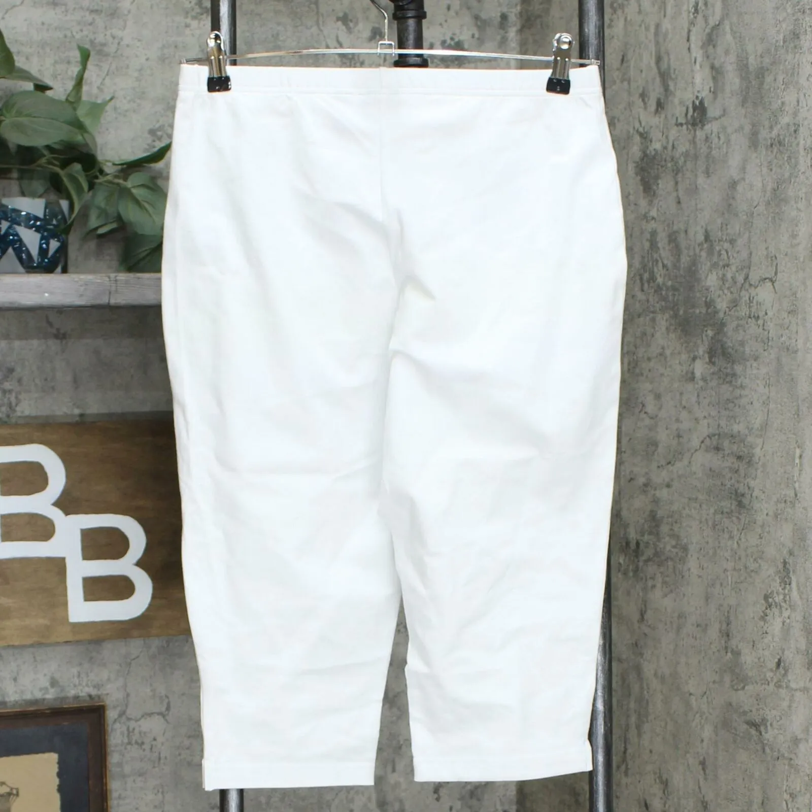 Women with Control Control 's Stretch Knit Pedal Pusher Pants White Large