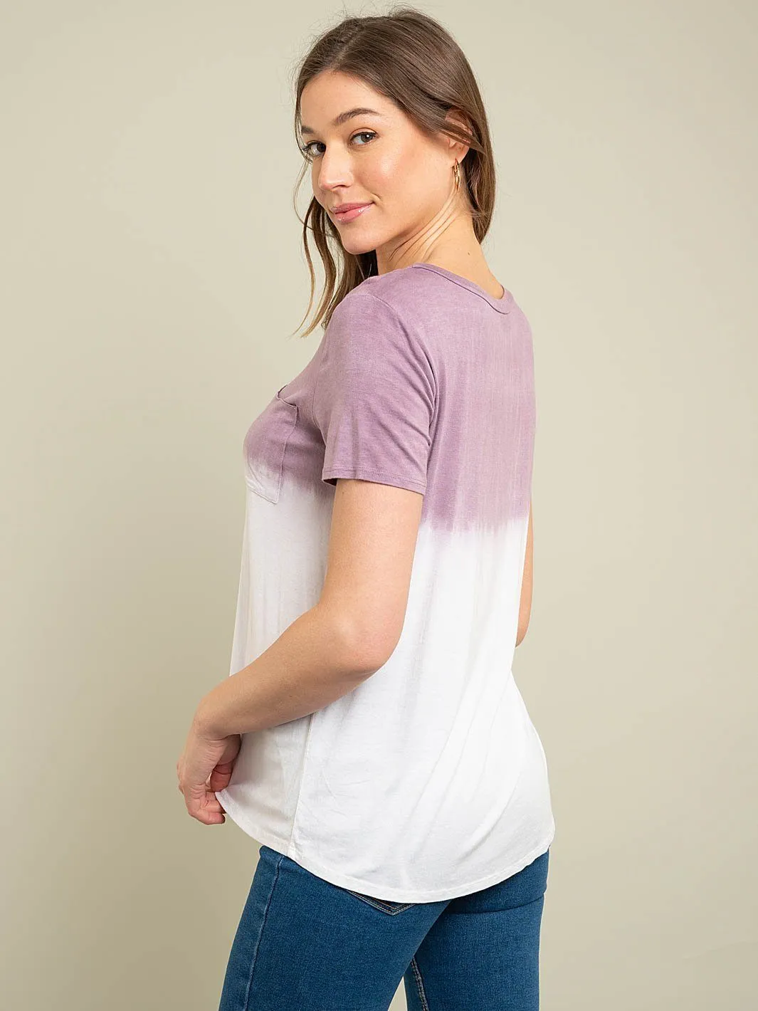 WOMEN'S BASIC TIE DYE TOP