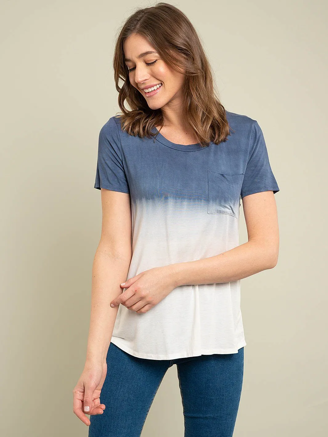 WOMEN'S BASIC TIE DYE TOP