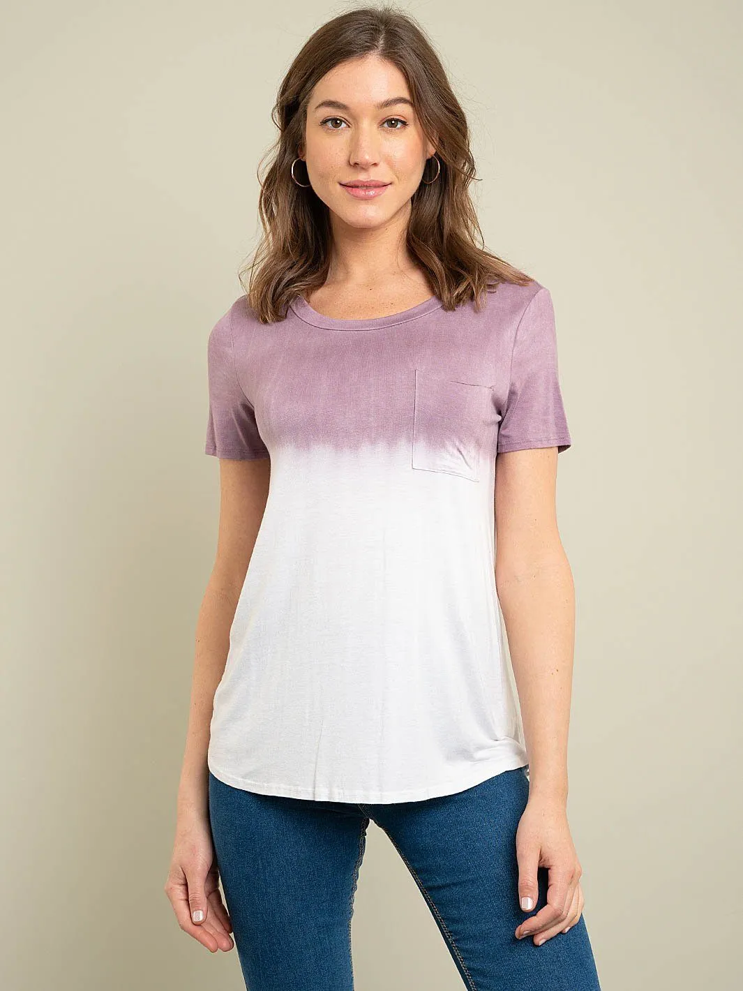 WOMEN'S BASIC TIE DYE TOP