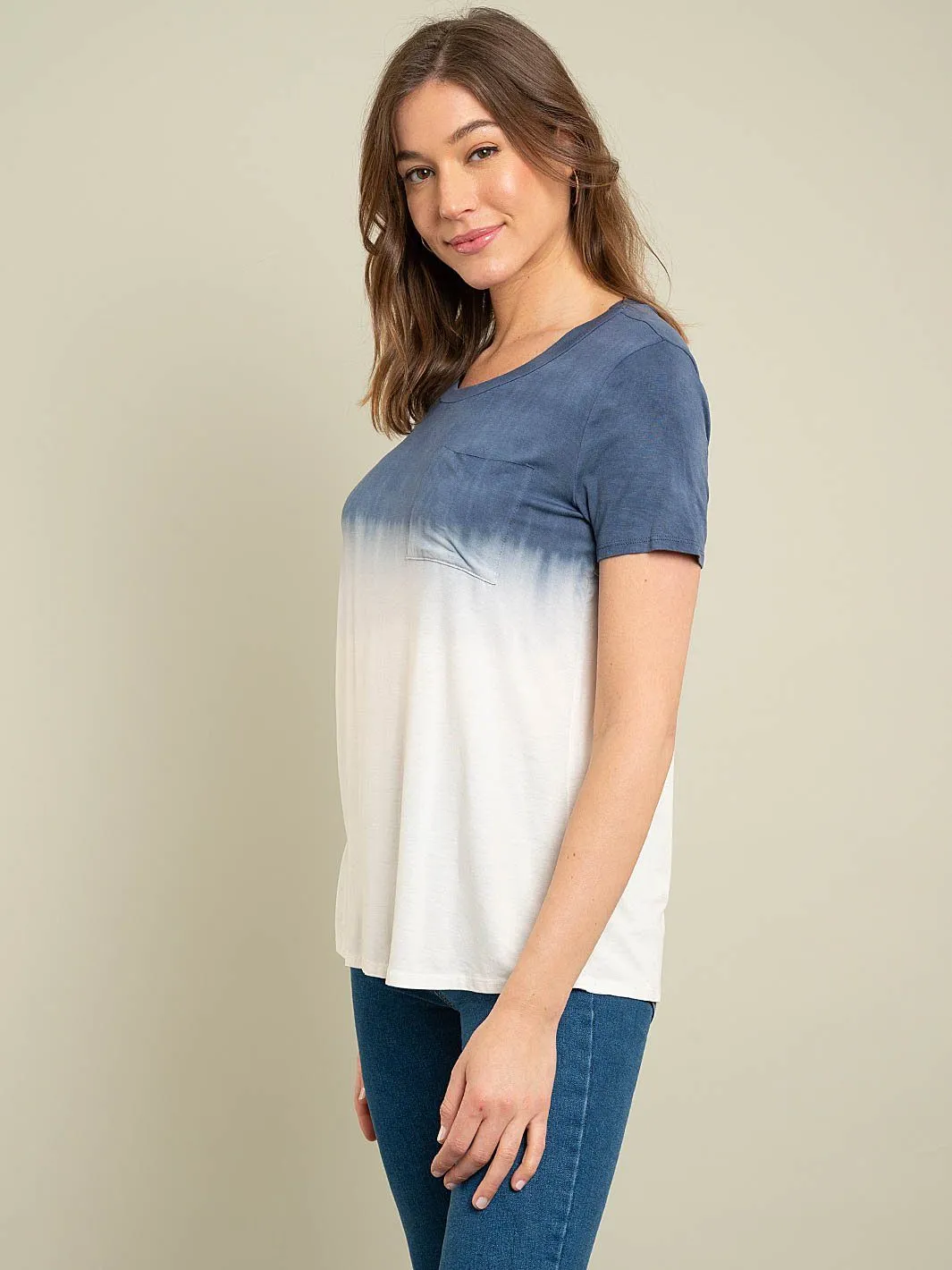 WOMEN'S BASIC TIE DYE TOP
