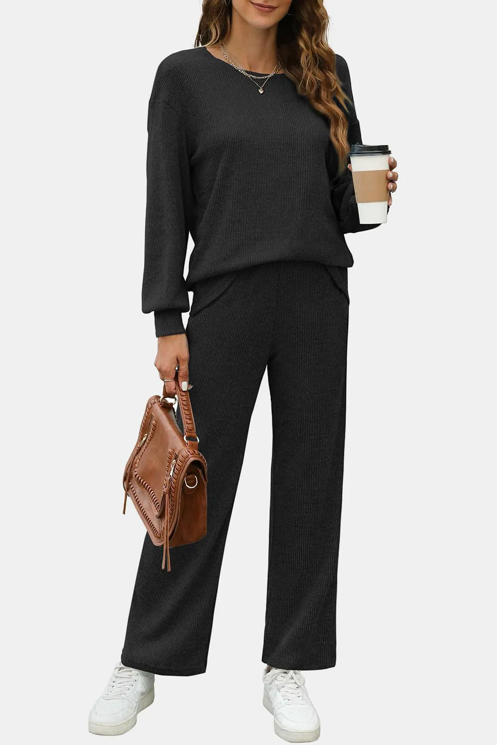 Women's Comfort Duo Set - Sweatshirt   Pants