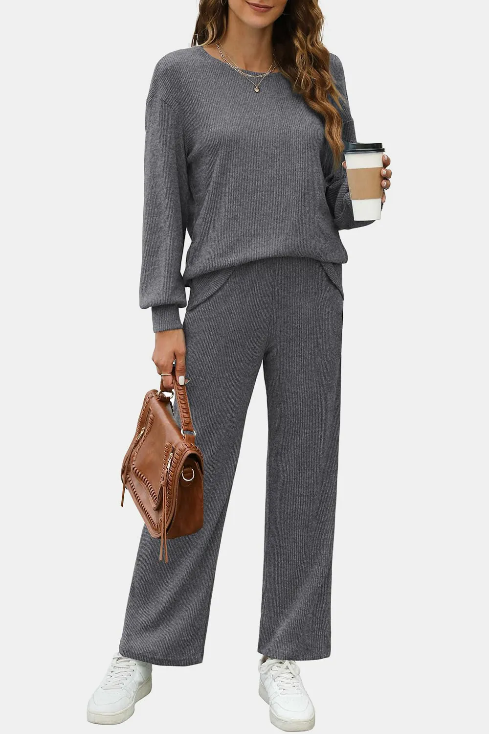 Women's Comfort Duo Set - Sweatshirt   Pants