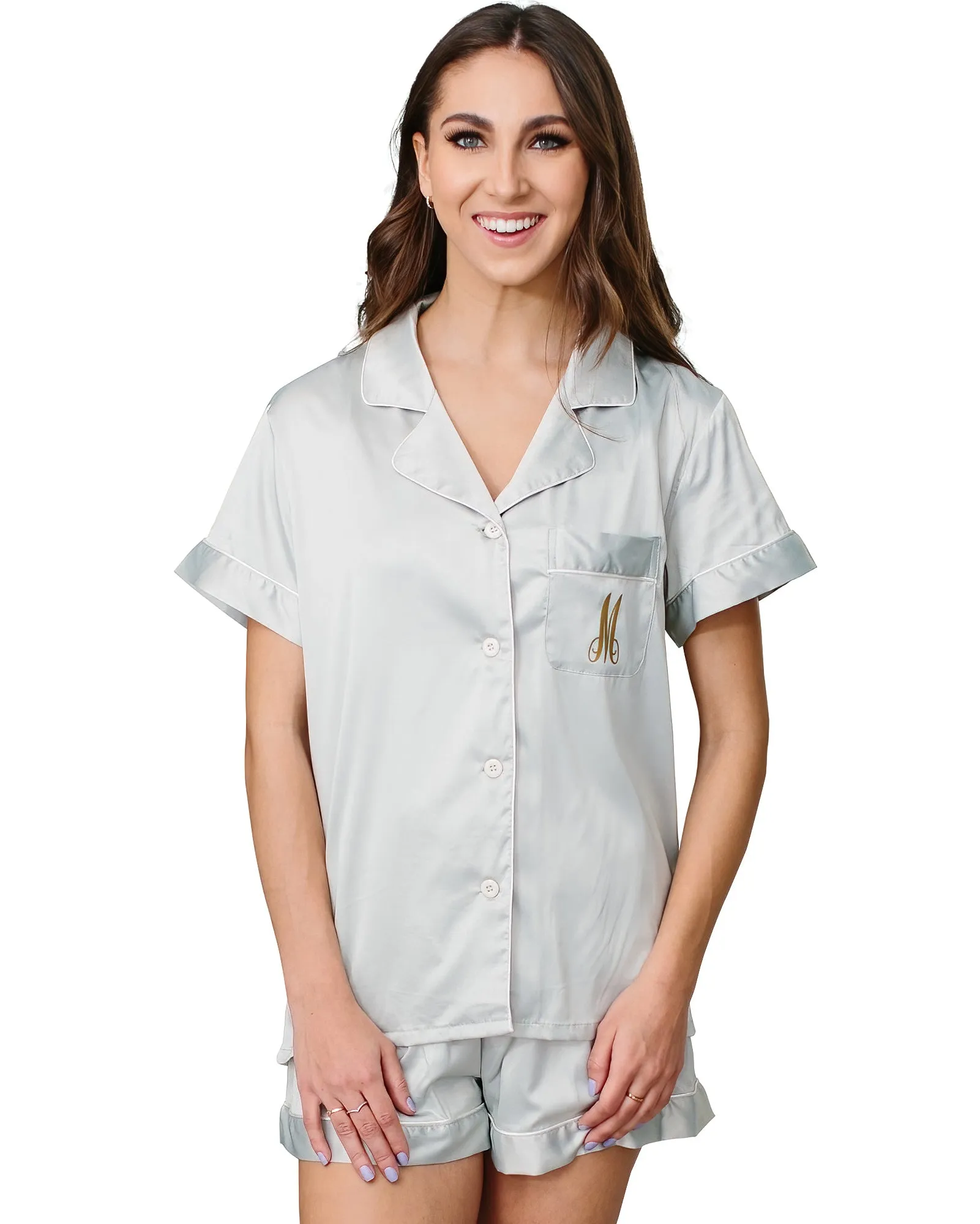 Women's Short Pajama Set Monogram