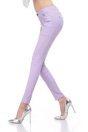Women's Slim Pencil Pants Candy Colors slacks girl's Stretch Trousers Elastic big Size thin Leisure pants