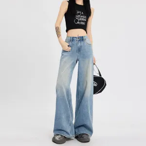 Women's Straight Loose Wide Leg Jeans