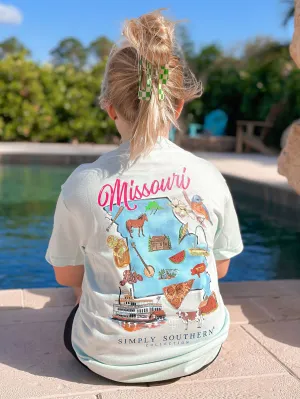 Youth Missouri State Short Sleeve Tee by Simply Southern