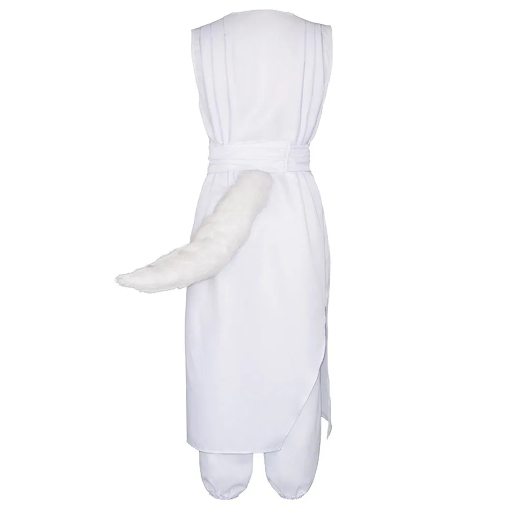 Yuu☆Yuu☆Hakusho 2023 Kurama TV Character White Fox Demon Form Set Cosplay Costume Outfits