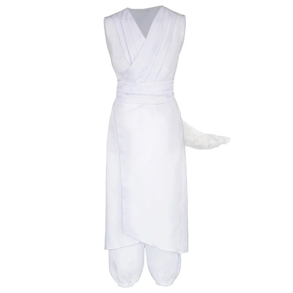 Yuu☆Yuu☆Hakusho 2023 Kurama TV Character White Fox Demon Form Set Cosplay Costume Outfits